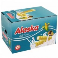 Alaska - 48x Rurki kukurydziane nadziewane kremem mlecznym bezglutenowe 18g