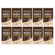 BioLife - 10x Mąka pszenna jasna BIO 1kg