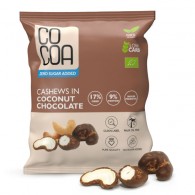 Cocoa - Orzechy nerkowca w czekoladzie kokosowej bez dodatku cukru BIO 70g