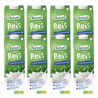 Natumi - 8x Napój ryżowy z algami morskimi (wapń) bez dodatku cukrów bezglutenowy BIO 1l