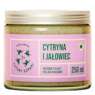 Rozświetlający peeling cukrowy Cytryna i Jałowiec 250ml