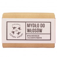 4Szpaki - Naturalne mydło z olejem rycynowym w kostce do włosów 110g