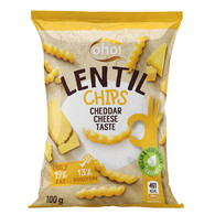 Chipsy z czerwonej soczewicy o smaku sera Cheddar 100g