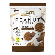 Bezglutenowe mini ciasteczka Peanut Butter i czekolada 100g