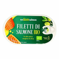 We Love Salmon - Filet z łososia w oliwie extra virgine BIO 170g/100g