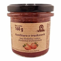 Vitapol - Konfitura z truskawek słodzona erytrytolem bez cukru 160g