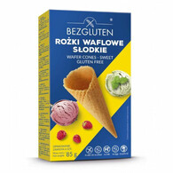 Bezgluten - Rożki do lodów słodkie bezglutenowe 85g
