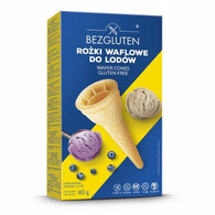 Bezgluten - Rożki do lodów bezglutenowe 40g