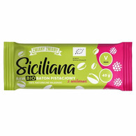 Baton Siciliana BIO pistacjowy z malinami 40g
