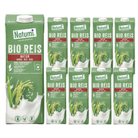 Natumi - 8x Napój ryżowy bez dodatku cukrów bezglutenowy BIO 1L