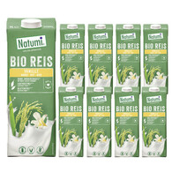 Natumi - 8x Napój ryżowo - waniliowy bez dodatku cukrów bezglutenowy BIO 1l