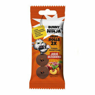 Bunny Ninja - Double roll przekąska owocowa o smaku jabłko-brzoskwinia  30g