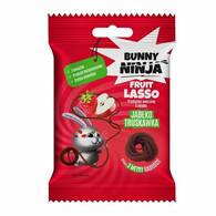 Bunny Ninja - Fruit lasso przekąska owocowa o smaku jabłko-truskawka 20g