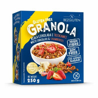 Bezglutenowa granola biała czekolada i truskawki 250g