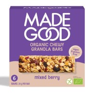 Bezglutenowe batoniki granola crunchy z czerwonymi owocami BIO (6x24g) 144g