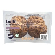 Wiso - Bezglutenowe bułki kajzerki wieloziarniste (4szt.) 240g