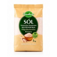 Sól Kamienna Kłodawska różowa pół-gruboziarnista 1kg