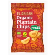 El Origen - Bezglutenowe chipsy z plantana paprykowe BIO 80g