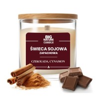 Świeca sojowa o zapachu czekolada-cynamon 225g