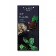 BioBenjamin - Bezglutenowa czekolada gorzka wegańska z miętą i maca BIO 70g