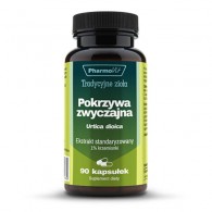 PharmoVit - Pokrzywa zwyczajna standaryzowana 1% krzemionki 90kaps.
