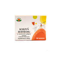 Tabletki owocowe-ziołowe korzeń bertramu z owocem pigwy 90tab.