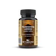 Teobromina z kakaowca właściwego ekstrakt standaryzowany na 24% teobrominy 300mg 60 kaps.