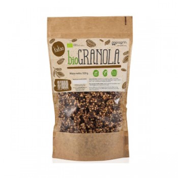 Papagrin | Granola z kakao bez dodatku cukrów bezglutenowa BIO 320g