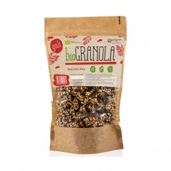 Papagrin | Granola z goji bez dodatku cukrów bezglutenowa BIO 320g
