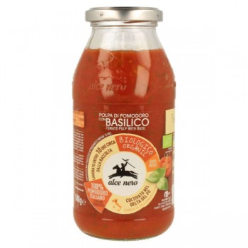 Alce Nero | Pulpa pomidorowa z bazylią BIO 500g