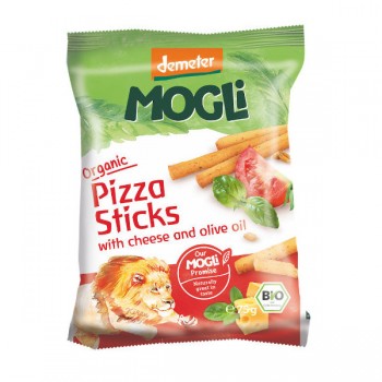 Mogli | Paluszki o smaku pizzy z serem i oliwą z oliwek BIO 75g