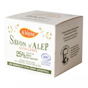 Alepia | Mydło aleppo w kostce oliwkowo-laurowe ECO 190g