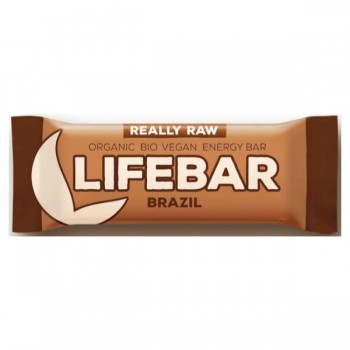 LifeFood | Baton z orzechami brazylijskimi raw bezglutenowy BIO 47g