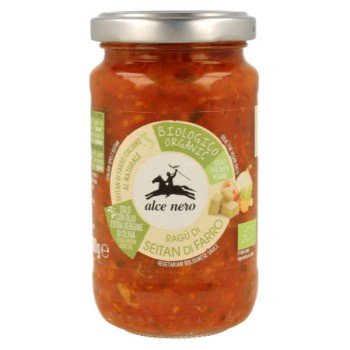 Sos pomidorowy z seitanem i oliwą z oliwek extra virgin BIO 200g