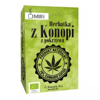 Mir-Lek | Herbatka z konopi z pokrzywą BIO (20x 0,8g) 16g