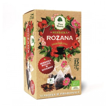 Dary Natury | Herbatka różana piramidki BIO (15 x 3g)