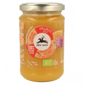 Alce Nero | Miód nektarowy wielokwiatowy BIO 400g
