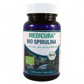 Medicura | Spirulina w pastylkach (glony) BIO 60g (150 szt.)