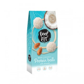 Feel FIT | Kulki proteinowe z migdałami bez cukru 63g