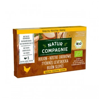 Natur Compagnie | Bulion - kostki drobiowe bez dodatku cukrów BIO 88g