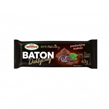 Targroch | Baton daktylowy podwójne kakao 40g
