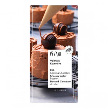Vivani | Kuwertura mleczna do gotowania BIO 200g