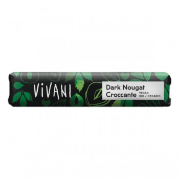 Vivani | Baton croccante czekolada gorzka nugatowa BIO 35g