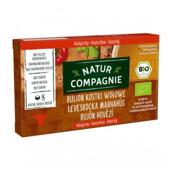Natur Compagnie | Bulion - kostki wołowe bez dodatku cukrów BIO 96g