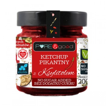 Pure and Good | Ketchup pikantny z ksylitolem 200g