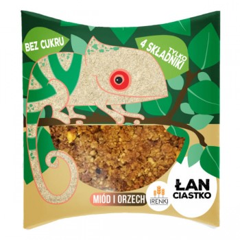 Irenki | Ciastko ŁAN miodowo-orzechowe bez cukru 40g