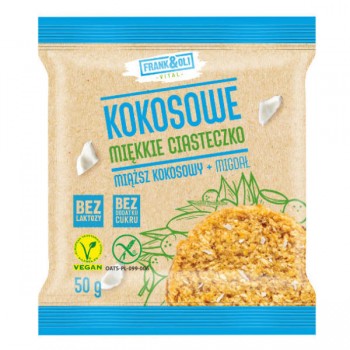 Frank&Oli | Bezglutenowe ciastko miękkie z kokosem i migdałem 50g