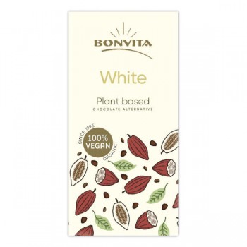 Bonvita | Tabliczka biała bez laktozy bezglutenowa (na napoju ryżowym) BIO 100g