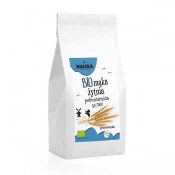 Naura | Mąka żytnia pełnoziarnista BIO Typ 2000 BIO 1kg