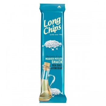 Long Chips | Chipsy ziemniaczane o smaku soli morskiej z octem 75g